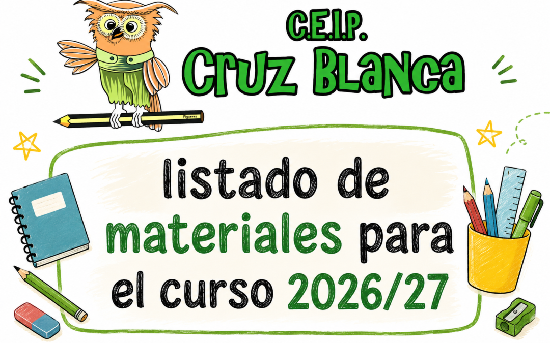Listado de materiales curso 2026/27